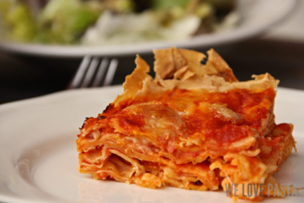 Tomaten-Mozzarella-Lasagne oder auch: Millefeuille von der Pasta