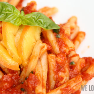 Pasta “Pescarrabiata” oder: all’Arrabiata trifft Pfirsich