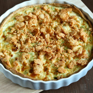 Zucchini-Feta-Tarte mit doppelt Parmesan