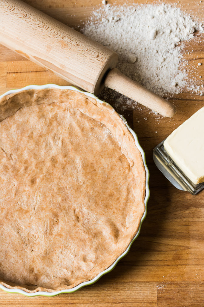 Dinkel-Vollkorn-Mürbeteig - ein Grundrezept für Quiches und salziges Gebäck